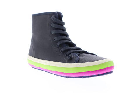 Camper Portol K400153-001 Womens Blue Canvas High Top Euro Sneakers Shoes