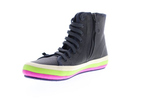 Camper Portol K400153-001 Womens Blue Canvas High Top Euro Sneakers Shoes