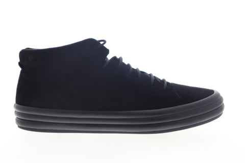 Camper Hoops K400206-001 Womens Black Suede Low Top Lace Up Euro Sneakers Shoes