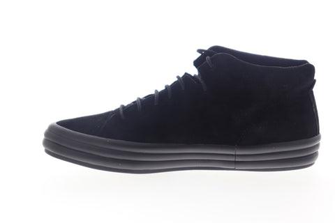 Camper Hoops K400206-001 Womens Black Suede Low Top Lace Up Euro Sneakers Shoes