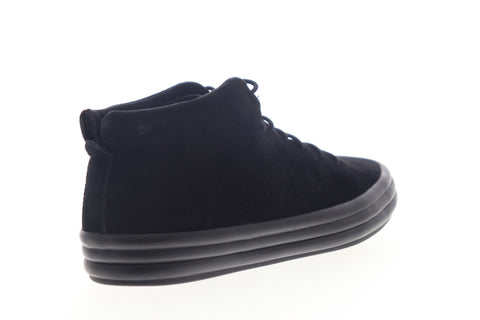 Camper Hoops K400206-001 Womens Black Suede Low Top Lace Up Euro Sneakers Shoes
