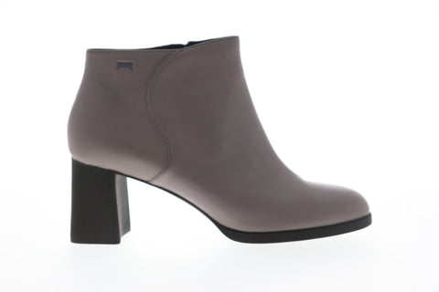 Camper Kara K400208-002 Womens Gray Leather Zipper Pumps Heels Shoes