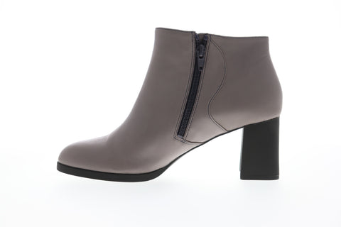 Camper Kara K400208-002 Womens Gray Leather Zipper Pumps Heels Shoes