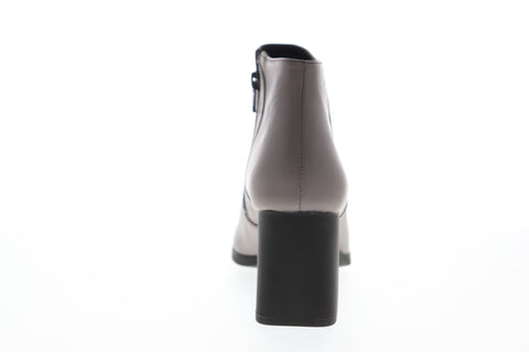 Camper Kara K400208-002 Womens Gray Leather Zipper Pumps Heels Shoes