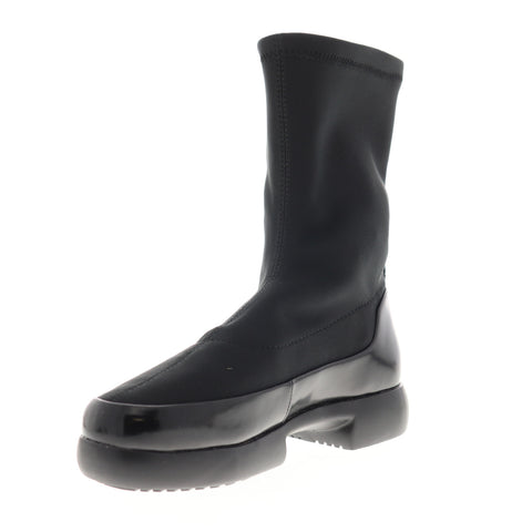 Camper Fiss K400267-001 Womens Black Canvas Slip On Casual Dress Boots