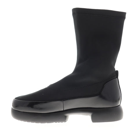 Camper Fiss K400267-001 Womens Black Canvas Slip On Casual Dress Boots