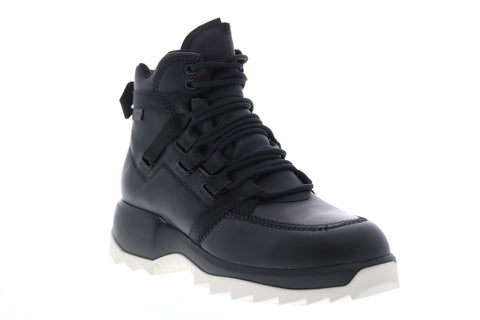Camper Helix K400438-001 Womens Black Leather Lace Up Casual Dress Boots
