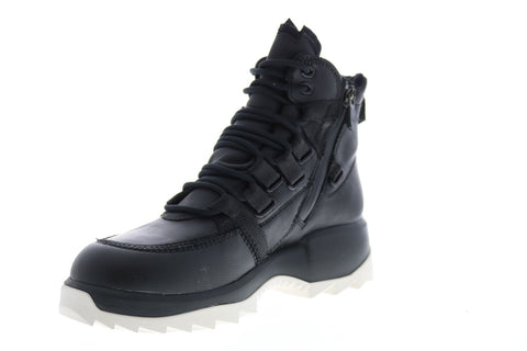 Camper Helix K400438-001 Womens Black Leather Lace Up Casual Dress Boots