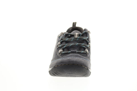 Earth Origins Kamryn Womens Gray Wide Leather Lifestyle Sneakers Shoes