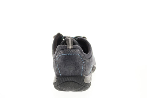 Earth Origins Kamryn Womens Gray Wide Leather Lifestyle Sneakers Shoes