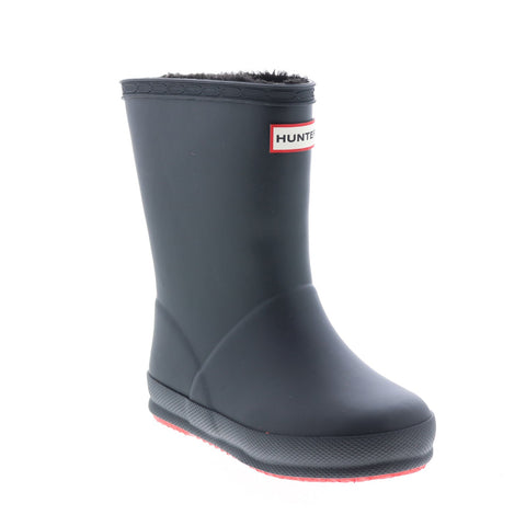 Hunter Little Kids Original First Classic Insulated Girls Black Rain Boots