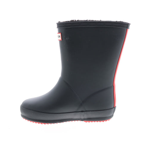 Hunter Little Kids Original First Classic Insulated Girls Black Rain Boots