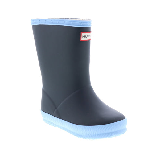 Hunter Little Kids Original First Classic Insulated Boys Blue Rain Boots