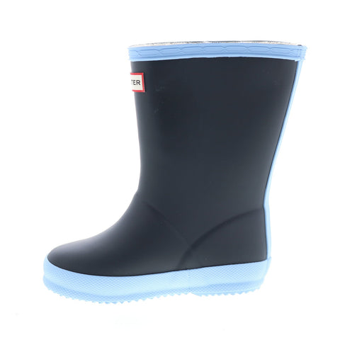 Hunter Little Kids Original First Classic Insulated Boys Blue Rain Boots