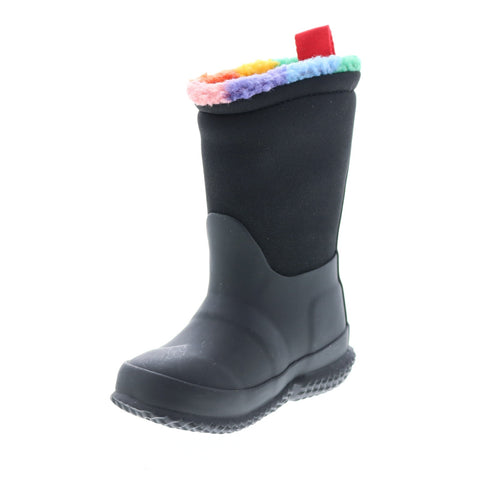Hunter Little Kids In Out Insulated Rainbow Boys Black Rain Boots