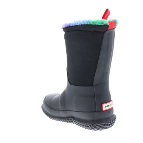 Hunter Little Kids In Out Insulated Rainbow Boys Black Rain Boots