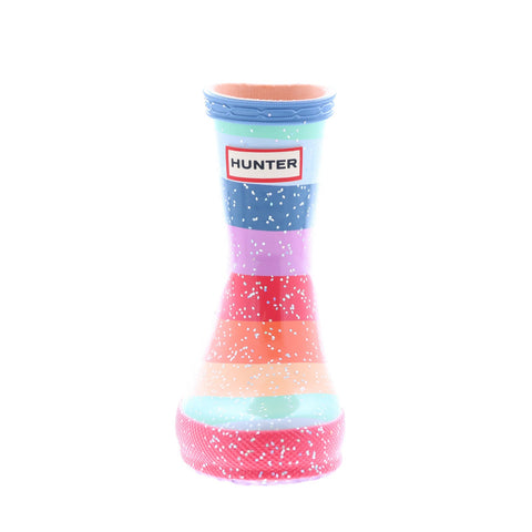 Hunter Little Kids Original First Classic Rainbow Glitter Boys Red Rain Boots