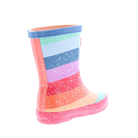 Hunter Little Kids Original First Classic Rainbow Glitter Boys Red Rain Boots