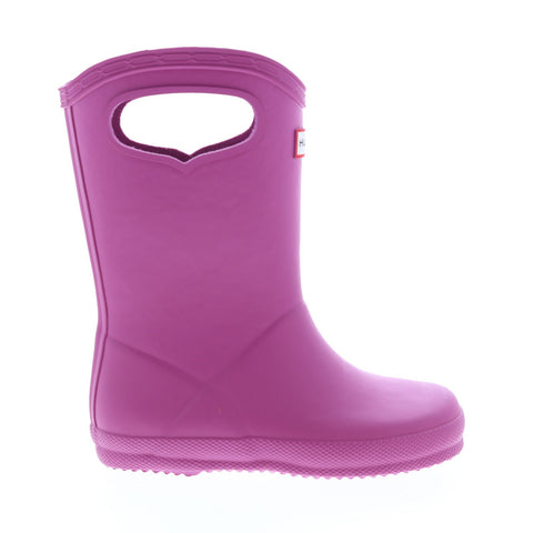 Hunter Little Kids First Classic Pull-On Girls Pink Rain Boots