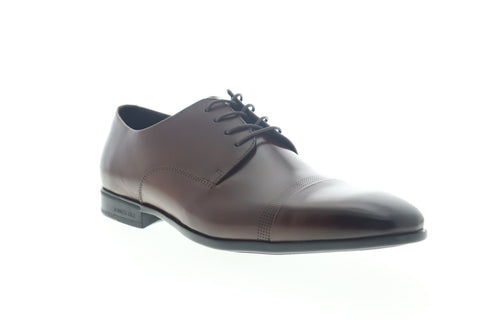 Kenneth Cole New York Regal Lace Up KMS9052LE Mens Brown Cap Toe Oxfords Shoes