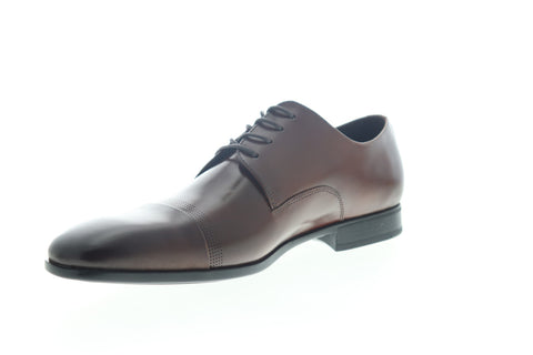 Kenneth Cole New York Regal Lace Up KMS9052LE Mens Brown Cap Toe Oxfords Shoes