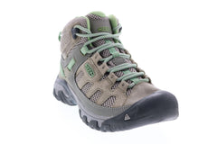 Keen KN46 Mens Gray Leather Lace Up Hiking Boots