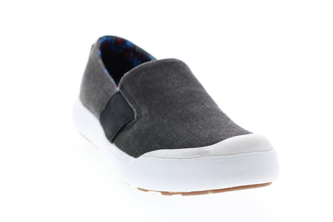 Keen KN65 Womens Black Canvas Slip On Lifestyle Sneakers Shoes