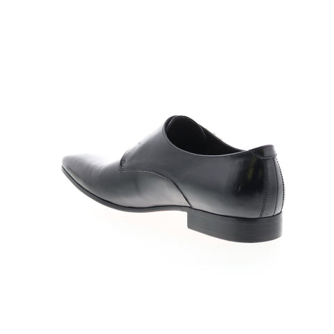 Carrucci Perforated Double Monk Strap KS308-06 Mens Black Oxford Shoes