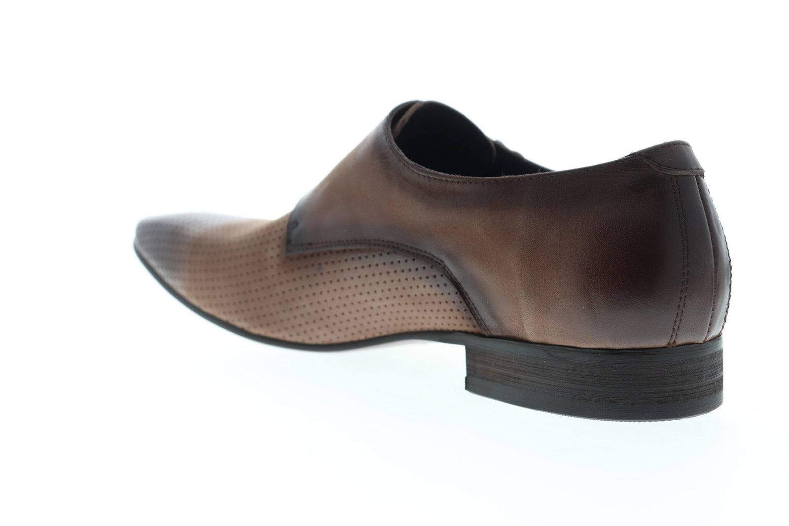 Carrucci Perforated Double Monk Strap KS308-06 Mens Brown  display picture 1