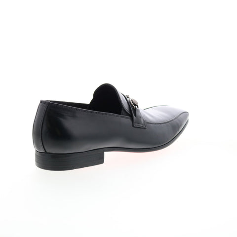 Carrucci Calf Skip Pn Loafer KS308-08B2 Mens Black Loafers Casual Shoes