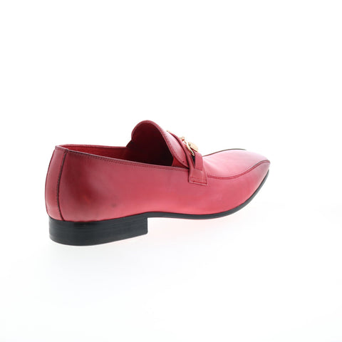 Carrucci Calf Skip Pn Loafer KS308-08B2S Mens Red Loafers Casual Shoes