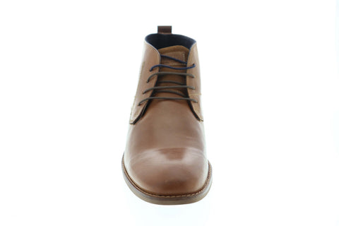 Steve Madden Kurtis Mens Brown Leather Lace Up Chukkas Boots