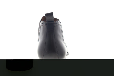 Bruno Magli Lamberto Mens Brown Leather High Top Slip On Wingtip Chelsea Boots