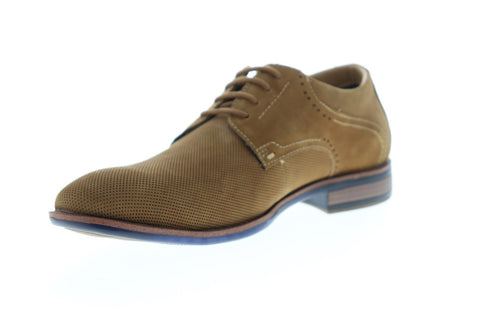 Steve Madden Larsen Mens Brown Nubuck Casual Lace Up Oxfords Shoes