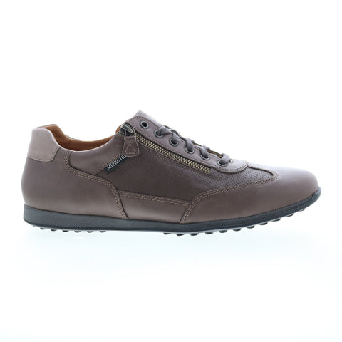 Mephisto Leon Mens Brown Leather Lace Up Lifestyle Sneakers Shoes