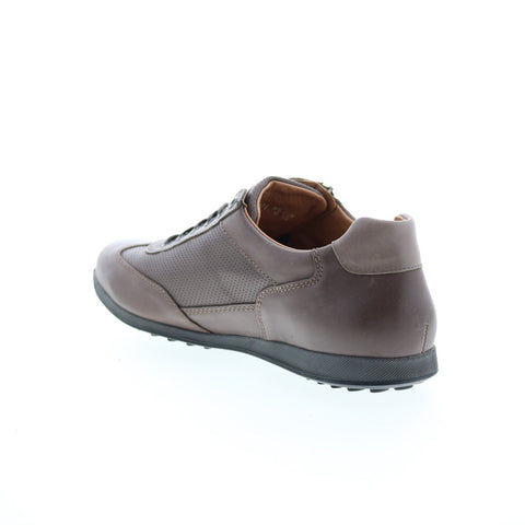 Mephisto Leon Mens Brown Leather Lace Up Lifestyle Sneakers Shoes