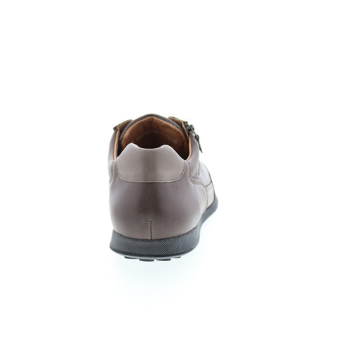 Mephisto Leon Mens Brown Leather Lace Up Lifestyle Sneakers Shoes