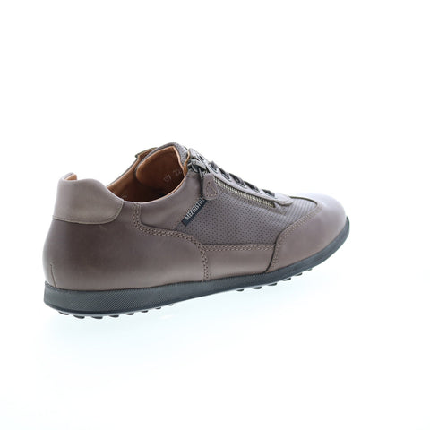 Mephisto Leon Mens Brown Leather Lace Up Lifestyle Sneakers Shoes