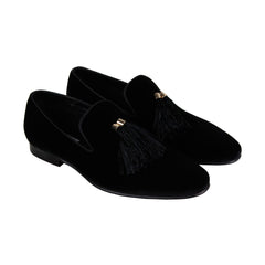 Steve Madden Liberty Mens Black Suede Casual Dress Slip On Loafers Shoes