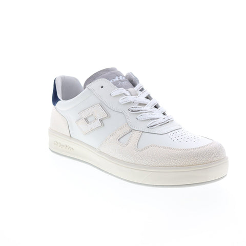 Lotto Signature Crack LOF21M217119 Mens Beige Leather Lifestyle Sneakers Shoes