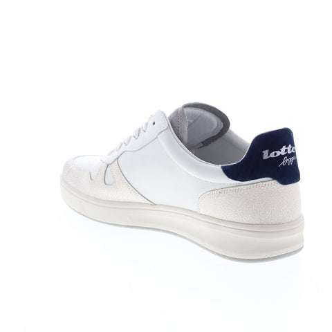 Lotto Signature Crack LOF21M217119 Mens Beige Leather Lifestyle Sneakers Shoes
