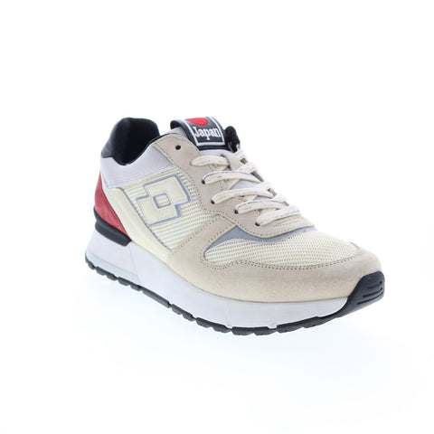 Lotto Tokyo Ginza LOS22M217862 Mens Beige Suede Lifestyle Sneakers Shoes