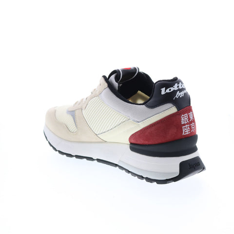 Lotto Tokyo Ginza LOS22M217862 Mens Beige Suede Lifestyle Sneakers Shoes