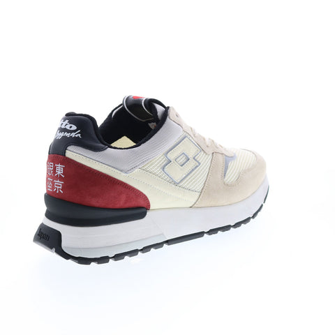 Lotto Tokyo Ginza LOS22M217862 Mens Beige Suede Lifestyle Sneakers Shoes