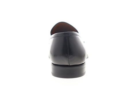 Bruno Magli Luigi Mens Gray Leather Low Top Slip On Penny Loafers Shoes