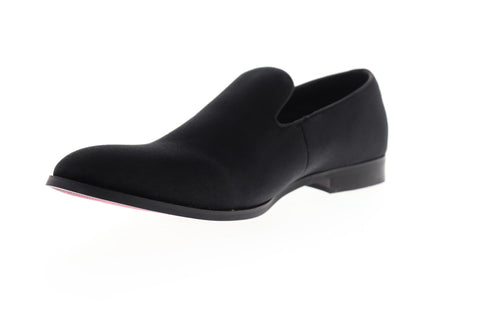 Steve Madden M-Danie6 Mens Black Suede Slip On Casual Loafers Shoes