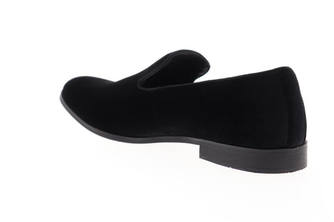 Steve Madden M-Danie6 Mens Black Suede Slip On Casual Loafers Shoes