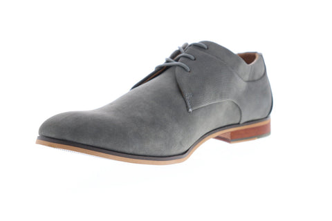 Steve Madden M-Dilon Mens Gray Suede Casual Lace Up Oxfords Shoes