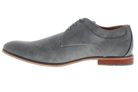 Steve Madden M-Dilon Mens Gray Suede Casual Lace Up Oxfords Shoes