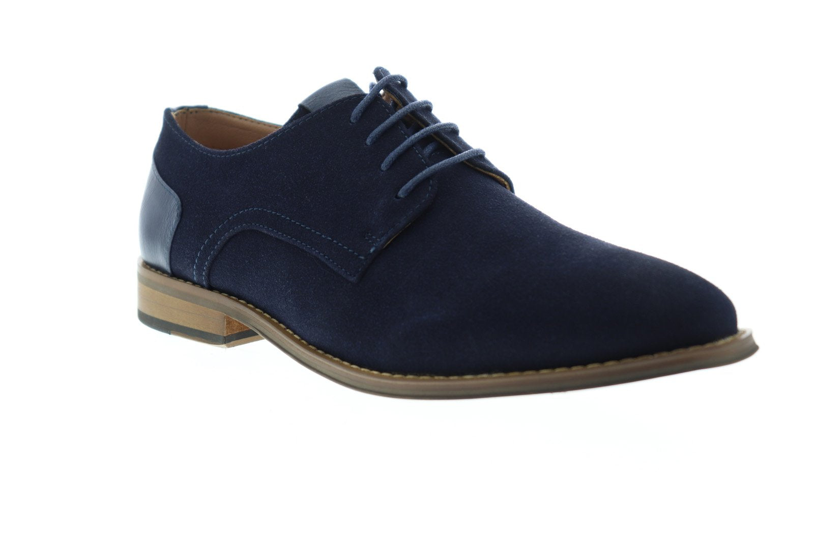 Steve Madden M-Doon Mens Blue Suede Lace Up Plain Toe 